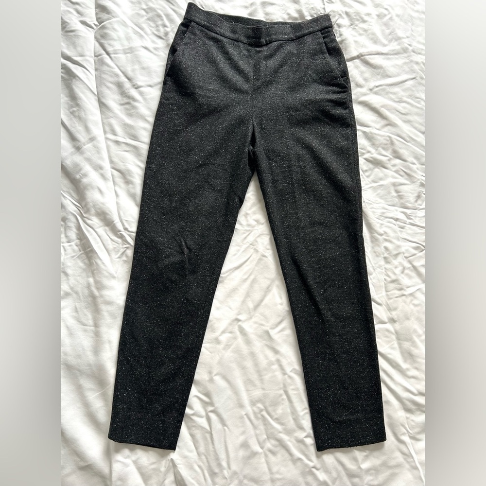 COS speckled black wool pants size 2